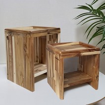 강아지식탁 대형견식탁 고양이 원목식탁, 대형식탁 H30cm