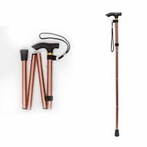 길이조절 효도지팡이 노인지팡이 접이식 지팡이 1P 브론즈, 상세페이지 참조