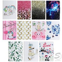 갤럭시탭S6라이트 10.4 P610 P615 슬림 디자인 아트 프린팅 스탠드 카드수납 마그네틱 가죽 태블릿 케이스, stc053 호피