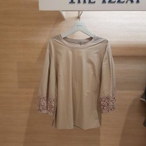 [엔터식스]더아이잗 더아이잗 레이스 패치 슬리브 블라우스IL4A0BL22