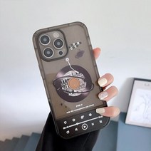 글리터 CD 플레이 스텔스 거치대 스탠드 TPU 소프트 폰 케이스 아이폰 14 프로 13