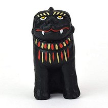입상 오브제 세토 狛犬 吽 黒こま犬 수공 장인 아이치 현 세토시 완구 공방 그리지만 새로운 g112