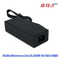 어드밴스원OTR24H8 OT270HSNLED OT270FLED OT270WH OT270SNLED AF-215WDLED 모니터호환 12V 3.5A/3.3A 3A 국산 로더스어댑터, 어댑터+파워코드1.0M