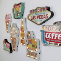 오너클랜 전구 LED 간판 8종 크리스마스 조명 인테리어조명, 08러브컵케익