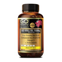 (뉴질랜드) Go Healthy - Krill oil 고헬시 크릴오일 750mg 60정