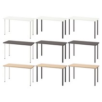 이케아 LAGKAPTEN 락캅텐 / ADILS 아딜스 테이블(140cm)/컴퓨터책상/사무용책상, 화이트+다크그레이_094.171.60
