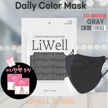 10가지칼라/리웰 2D 새부리형 컬러 마스크 / 대형마스크 50매 1매입( 핫팩증정), 다크네이비