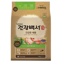 건강백서 어덜트 곡물 건강한 체중 반려견 사료, 3개, 3.9lg