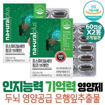 기억력 인지능력 포스파티딜세린 은행 플라보놀배당체 피부 보습 NON GMO