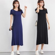 청순 무지 롱 원피스 빅사이즈 키작녀 돌잔치 하객룩 결혼식