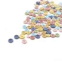 짱패브릭 (10개1세트) 밀키컬러나무단추 - 3 size, 15mm 옐로우그린