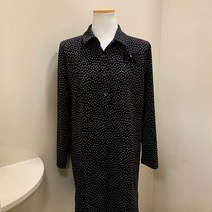타마라 도트 카라 반오픈 블라우스 TABW21T34