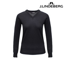 제이린드버그 제이린드버그 여성 아마야 브이넥 골프 스웨터_GWKW05687BK