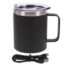 핫탑머그워머 음료보온기 머그컵워머 따뜻한 잔 커피 usb 자동차 electricdesk 히터 가열 쿨러 유선 홀더 플레이트 컨테이너 사무실 온도 조절기 자동, 은