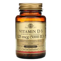 Solgar 비타민 D3 콜레칼시페롤 125mcg 100캡슐 1개