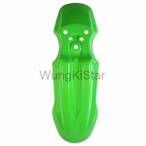 머드가드 honda xr50 crf50 ssr piranha 흙 핏바이크용 앞 바퀴 오토바이 플라스틱 앞 펜더 보호기 확장 흙 핏바이크 pcx카울 오토바이컵홀더, 초록