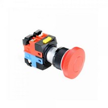 3핀 푸쉬온 자동 복귀 리턴 전원 스위치 알루미늄가드 12V DC LED ON-(ON) 25mm NF25-BEM2C11, 빨간색 [NF25-BEM2RC11]