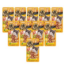 이나바 챠오츄루 야끼믹스 고양이 간식모음전, 10봉, 야끼믹스(QSC-121K)
