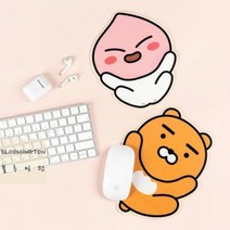 카카오프렌즈 데스크테리어 부드러운 형태 마우스패드, 어피치