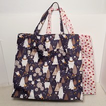 빅사이즈 가벼운 방수 가방 장바구니, 네이비, 1개