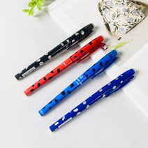 핀쿠션 도트무늬 열펜 아이롱 열펜 지워지는펜(0.5mm), 4컬러전부