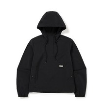 [국내매장판]스노우피크바람막이 루트 우먼스 세미크롭 아노락 Black 블랙 S23MWRAN21BK