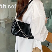 로로프렌즈 여성용 꽈배기 체인 숄더백