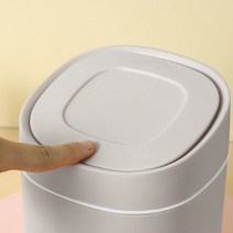 분리수거통 책상쓰레기통 책상위작은휴지통 책상위쓰레기통 책상 미니 휴지통 데스크 소형 쓰레기통, 그레이