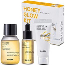 COSRX Honey Glow Kit | Propolis Synergy Toner Ampoule Cream | Moisturizing Hydrating Nourishing