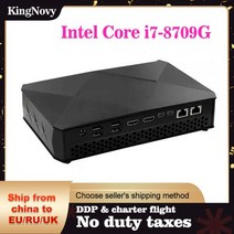 Kingnovy-NUC PC 인텔 코어 i5 8305G i7 8709G 게임용 미니 컴퓨터 2 * HDMI2.0 2 * 미니 DP 4x4K Radeon RX Vega M GH 그래, Intel Core i5-8305G, 미국, 64G DDR4 2T SSD WiFi