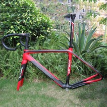 픽시 자전거 브레이크 트렉 완전조립 언노운 픽시 Naturefly-700c 탄소 자전거 프레임 트랙 Fixie 단일 속, 01 Red_01 47cm