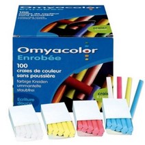 오미야 탄산분필 1갑 100본입 색상선택 학교/학원/칠판, 빨강