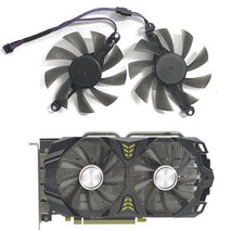 AMD AFOX Radeon RX 580 2048SP 용 GPU 쿨러 그래픽 카드 팬 GTX1070ti GAMING VGA 교체용 85mm 6600M 2 개세트, 01 2 FAN