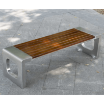 야외 벤치의자 정원의자 평의자 원목 스틸 테라스, 아연 도금 시트 아크 의자플라스틱 목재