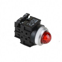 건흥전기 제어용스위치 LED 조광램프 방우형 24V AC DC 25mm KPL25W-L3C, 블루 [KPL25W-L3CB]