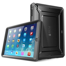 SUPCASE ipad Air Case UB Pro Fullbody Rugged DualLayer Hybrid Protective Defense Cover with Builtin, [02] Bla