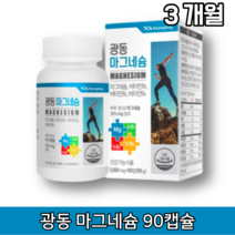 마그네슘 비타민 B1 B2 B6 내몸 필수 영양성분 권장량 90정 3개월분