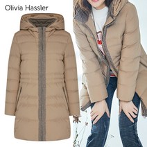 [올리비아하슬러] 후드 롱 다운 패딩_OH9WDW203