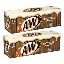 A&W 루트 비어 Root Beer Can 355ml 12캔 2팩, 1세트