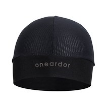 원아더 아이스 메쉬 스컬캡 스포츠 자전거모자, 블랙