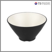 돌산멜라민 체크투톤(블랙앤화이트) 브이면기 (업소용그릇 멜라민그릇 예쁜그릇 식당접시 멜라민볼 멜라민찬기 검정색그릇), DS-7127 (대)