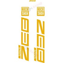 emtb 악세사리 전기자전거 최신 Rockshox ZEB 궁극적 인 자전거 전면 포크 방수 스티커 MTB 액세서리 183394, reflective yellow