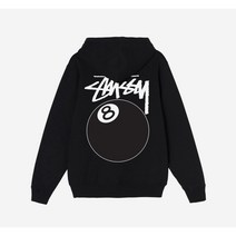 슈데일리 스투시 8볼 후드 블랙 21FW