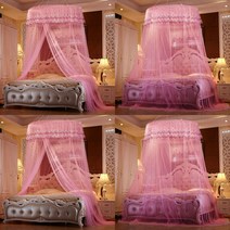 침대 캐노피 모기장 핑크 방충망모기 패밀리침대모기장 캐노피모기장 셀프방충망 퀸침대모기장