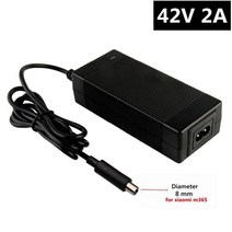 36V 2A 전기 자전거 리튬 배터리 42V 샤오미 M365 스쿠터 호버 보드 균형 휠, 03 DC 8 mm_02 EU