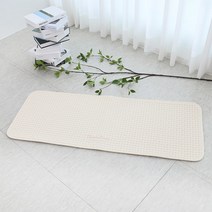 퓨어발매트 주방 (44X110) 아이보리 워셔블 욕실 주방 빨아쓰는 논슬립 매트