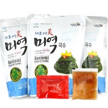 삶지않고 바로먹는 미역국수 180gx10개+비빔소스5개+모밀소스5개