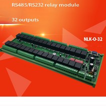 NLK-O-32 직렬 포트 RS485 릴레이 출력 모듈 PLC ModbusRTU IO 확장 고전류 (10A), 01 10A_02 DC24V