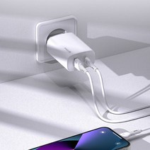 휴대폰 초고속 충전기 40w 초소형 usb c타입 미니, 밸류엠 40W 2포트 충전기(몸통)