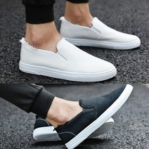 남자 빈티지 운동화 단화 스누피 캔버스 스니커즈 슬립온 심플 베이직 캠퍼스화 대학생